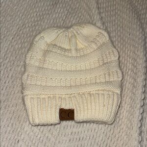 C.C Cream Knit Beanie